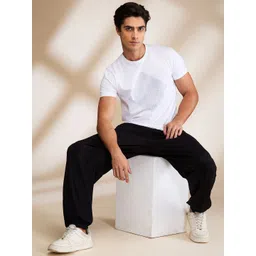 Being Human Solid Men Mid-Rise Joggers image 3