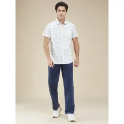 Being Human White Cotton Regular Fit Printed Shirt-picture-23