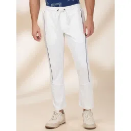 Being Human White Cotton Regular Fit Solid Trackpants-picture-23