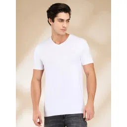 Being Human White Cotton Regular Fit T-Shirt image 1