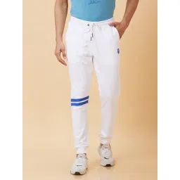 Being Human White Regular Fit Joggers-picture-21
