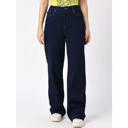 Being Human Women Flared Mid-Rise Dark Shade Clean Look Jeans-picture-38