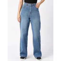 Being Human Women Relaxed Fit High-Rise Light Fade Jeans-picture-28