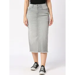 Being Human Women Straight Midi Pencil Skirts-picture-38