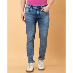 being human Men Slim Fit Jeans with 5-Pocket Styling image 1