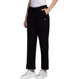 being human Women Solid Black Track Pants image 2