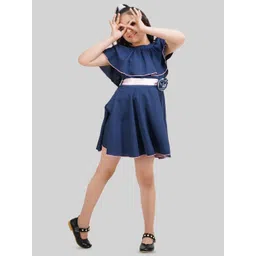 BEING NAUGHTY Girls Round Neck Fit & Flare Dress-picture-22