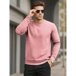 BEING WANTED Men Round Neck Pullover Sweatshirt-picture-36