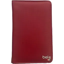 bele Leather Passport Holder Multi Colour (red)-picture-48