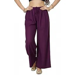 belenziera Women's Rayon Palazzo Pants | Solid Color Wide Leg Trousers in 18 Shades | Elastic Waist Casual Bottoms XS-7XL | Comfortable-picture-31