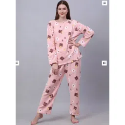 Belfry Panda Printed Round Neck Night Suits-picture-22