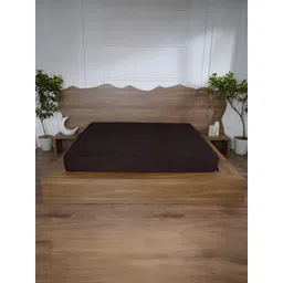 BELIHODE Brown Polycotton Water Resistant Mattress Protector-picture-41