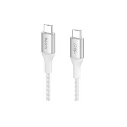 Belkin USB-C to USB-C Braided 3.3 feet (1 meters) 240W PD, Fast Charge and Sync Type C Cable – White-picture-36
