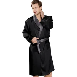bella babe by sk Black Medium Bath Robe-picture-12