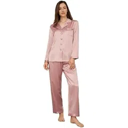 bella babe by sk Luxury Co ords | Nightwear for Women | Premium Thick Satin | Cute Night Dress-picture-39