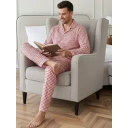 Bella Babe by SK Men Checked Night suit-picture-57