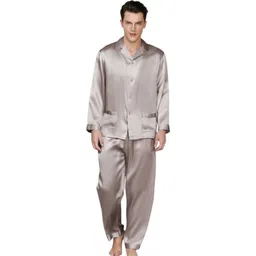 bella babe by sk Men Night Suit Set Light Blue Solid-picture-15