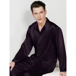 Bella Babe by SK Men Shirt Collar Satin Night suit-picture-36