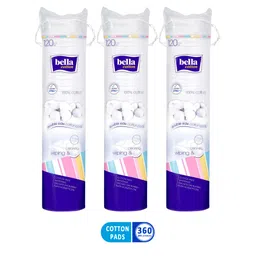 Bella Double Sided Cotton Pads  - 120 Pieces - (Pack of 3)-picture-16