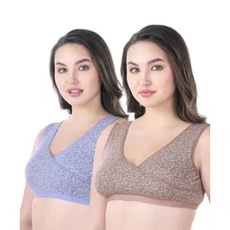 Bella Mama Cotton Blend Knit Sleep Bra (Colour May Vary)-picture-11