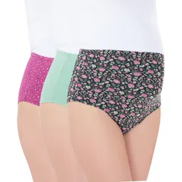 Bella Mama Cotton Elastane High Coverage Printed Panty Set (Colour May Vary)-picture-13