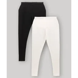 Bella Mama Full Length Maternity Leggings With Tummy Band Pack Of 2 - (Color May Vary)-picture-12