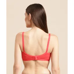 Bella Mama Moulded Cotton Lycra Bra - Coral image 3