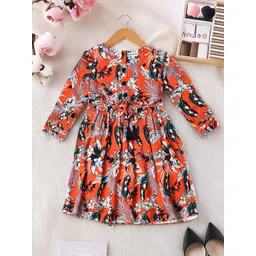 Bella Moda Floral Print Fit & Flare Dress-picture-41