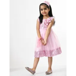 Bella Moda Girls Round Neck Dress-picture-43