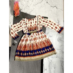 Bella Moda Kids Multicolor Cotton Printed Full Sleeves Dress-picture-43