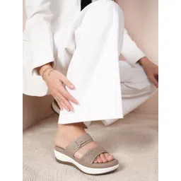 Bella Rosa Women Open Back Wedge Sandals with Laser Cuts-picture-41