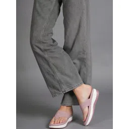 Bella Rosa Women Textured Open Toe Wedge Heel Sandals-picture-36