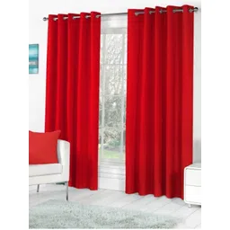BELLA TRUE 4 Pcs Red Black Out Window Curtains-picture-13