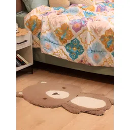 BELLA TRUE Beige & Brown Cartoon Characters Woollen Carpet-picture-28