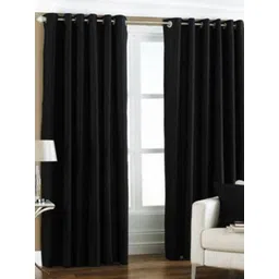 BELLA TRUE Black 2 Pieces Long Door Curtains-picture-21
