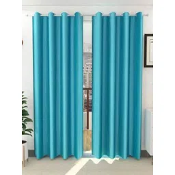 BELLA TRUE Blue 2 Pieces Long Door Curtains-picture-14