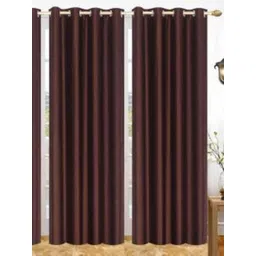 BELLA TRUE Brown 3 Pieces Black Out Window Curtains-picture-24