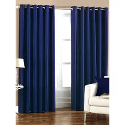 BELLA TRUE Navy Blue 2 Pieces Door Curtains-picture-38