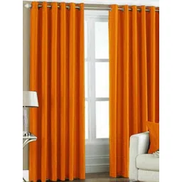 BELLA TRUE Orange 4 Pieces Black Out Window Curtains-picture-11