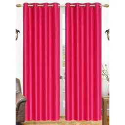 BELLA TRUE Pink 2 Pieces Ripple Fold Door Curtains-picture-31