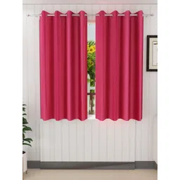 BELLA TRUE Pink 2 Pieces Ripple Fold Window Curtains-picture-38