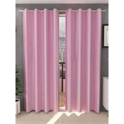BELLA TRUE Pink 2 Pieces Window Curtains-picture-13