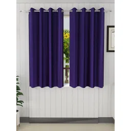 BELLA TRUE Purple 2 Pieces Regular Window Curtains-picture-26