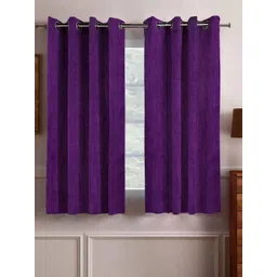 BELLA TRUE Purple 2 Pieces Ripple Fold Window Curtains-picture-30