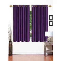 BELLA TRUE Purple 2 Pieces Window Curtains-picture-25