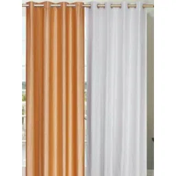 BELLA TRUE White & Cream 2 Pieces Door Curtains-picture-12