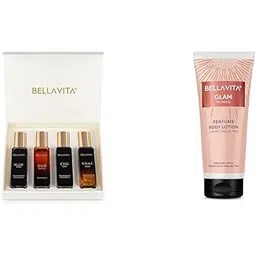 Bella Vita Luxury Man 4 x 20 ml with KLUB OUD CEO G.O.A.T Woody Citrusy Glam Woman Perfume Body Lotion for Nourishing Hydrating Soft SuppleHealthy Skin with Argan Oil and Shea Butter 200 Ml-picture-17