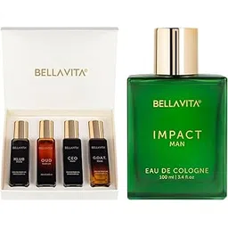 Bella Vita Luxury Man 4 x 20 ml with KLUB OUD CEO G.O.A.T Woody Citrusy IMPACT MAN Eau De Cologne Perfume-picture-22