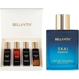 Bella Vita Luxury Man 4 X 20 Ml With Klub Oud Ceo G.O.A.T Woody Citrusy Skai Aquatic Unisex Eau De Spray Cologne With Bergamot Lavender & Patchoulipremium Long Lasting Woody Fragrance-picture-18