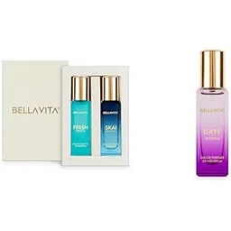 Bella Vita Luxury Skai Aquatic Edc & Fresh Edt Unisex Combo With Bergamotylang Ylangpink Pepperlong Lasting Fragrance Scentpack Of 2 20Ml Each Date Woman Liquid Eau De Parfum,Assorted-picture-15